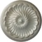 Ekena Millwork Flower Spiral Ceiling Medallion (Fits Canopies up to 2"), 12 1/4"OD x 2 1/4"P, Flash Gold CM12FLFLS - alternate 1